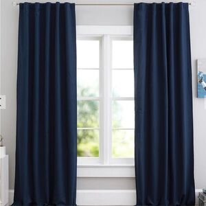 1 Pottery Barn Teens CLASSIC SAILCLOTH BLACKOUT Curtain Panel NAVY 44"X 84" NEW